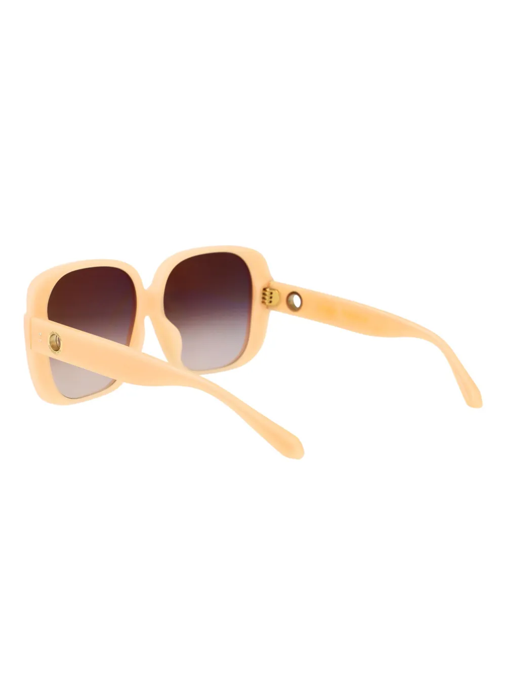 Linda Farrow Zonnebril met oversized montuur Beige