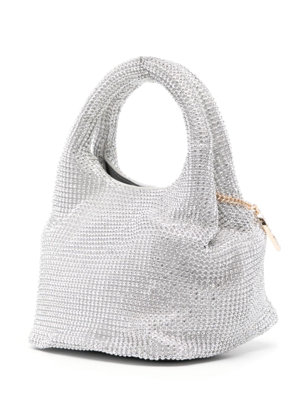 Shop Twinset Crystal-embellished Mini Bag In Silver