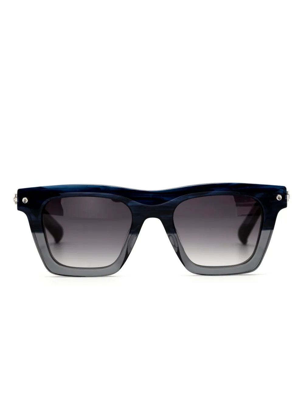 Yohji Yamamoto rectangle-frame sunglasses | Blue | Image 1