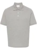 Saint Laurent piqué-weave polo shirt - Grey