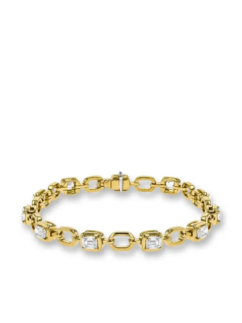 Pragnell 18kt yellow gold Skimming Stone diamond bracelet