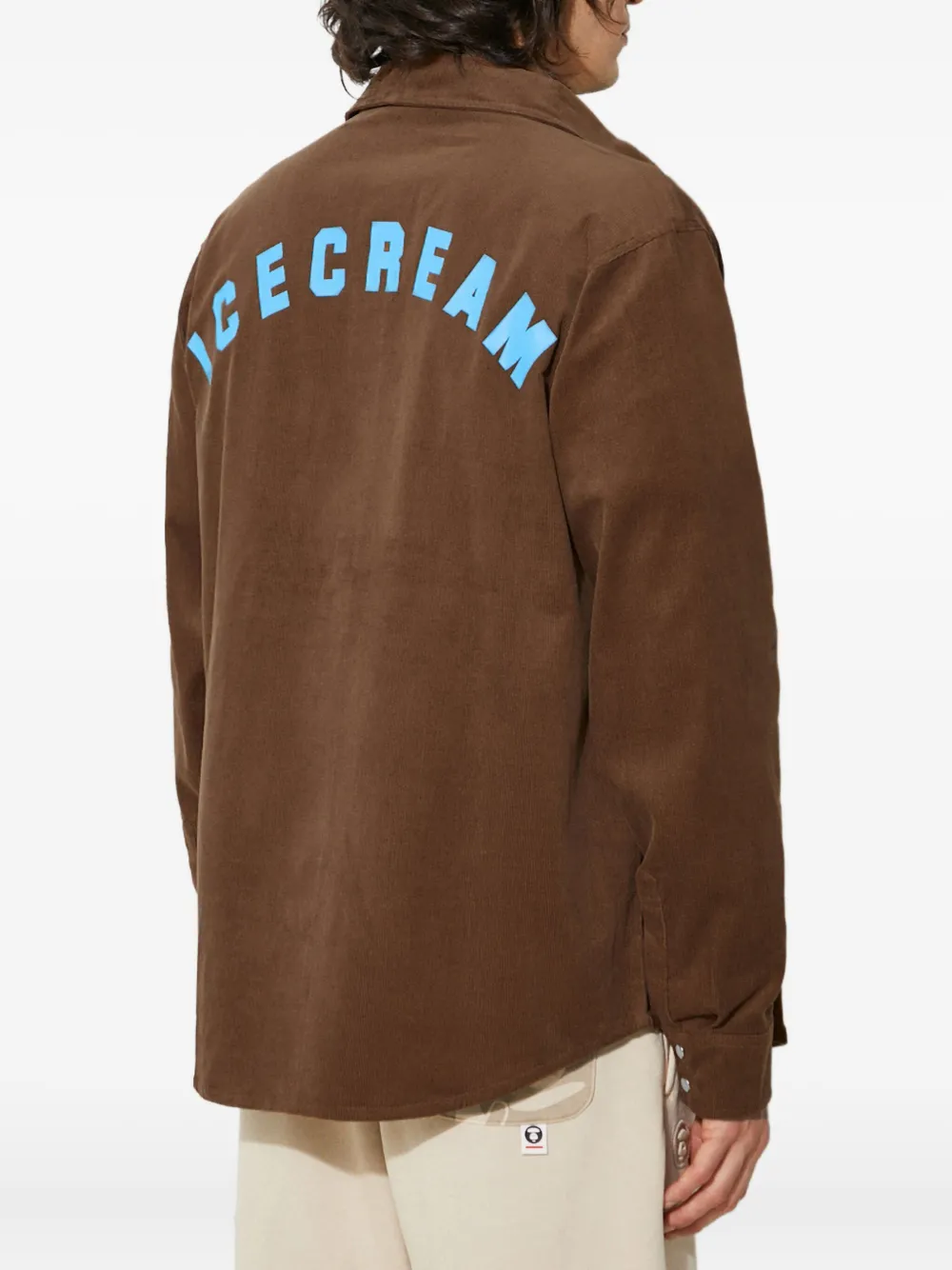 logo-print shirt