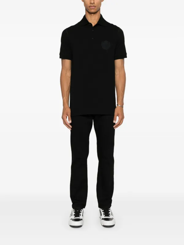 DOLCE & GABBANA ブラックポロシャツ Dolce & Gabbana ロゴ ポロシャツ | ブラック | FARFETCH JP