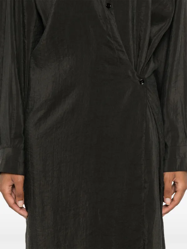 LEMAIRE ツイスト ストレートカラードレス | ブラック | FARFETCH JP LEMAIRE ツイスト ストレートカラードレス | ブラック | FARFETCH JP