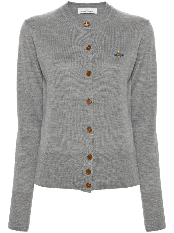 Vivienne Westwood Orb logo-embroidered Wool Cardigan - Farfetch 