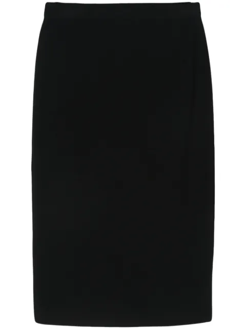 D.Exterior pencil midi skirt