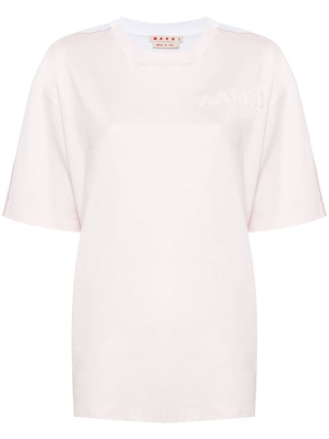 Marni logo-embossed T-shirt Women