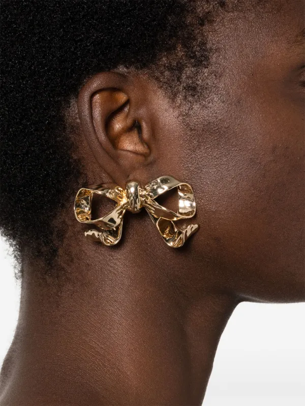 【送料&関税込】self-portrait Gold Bow Earrings Gold Bow Earrings – self-portrait-US
