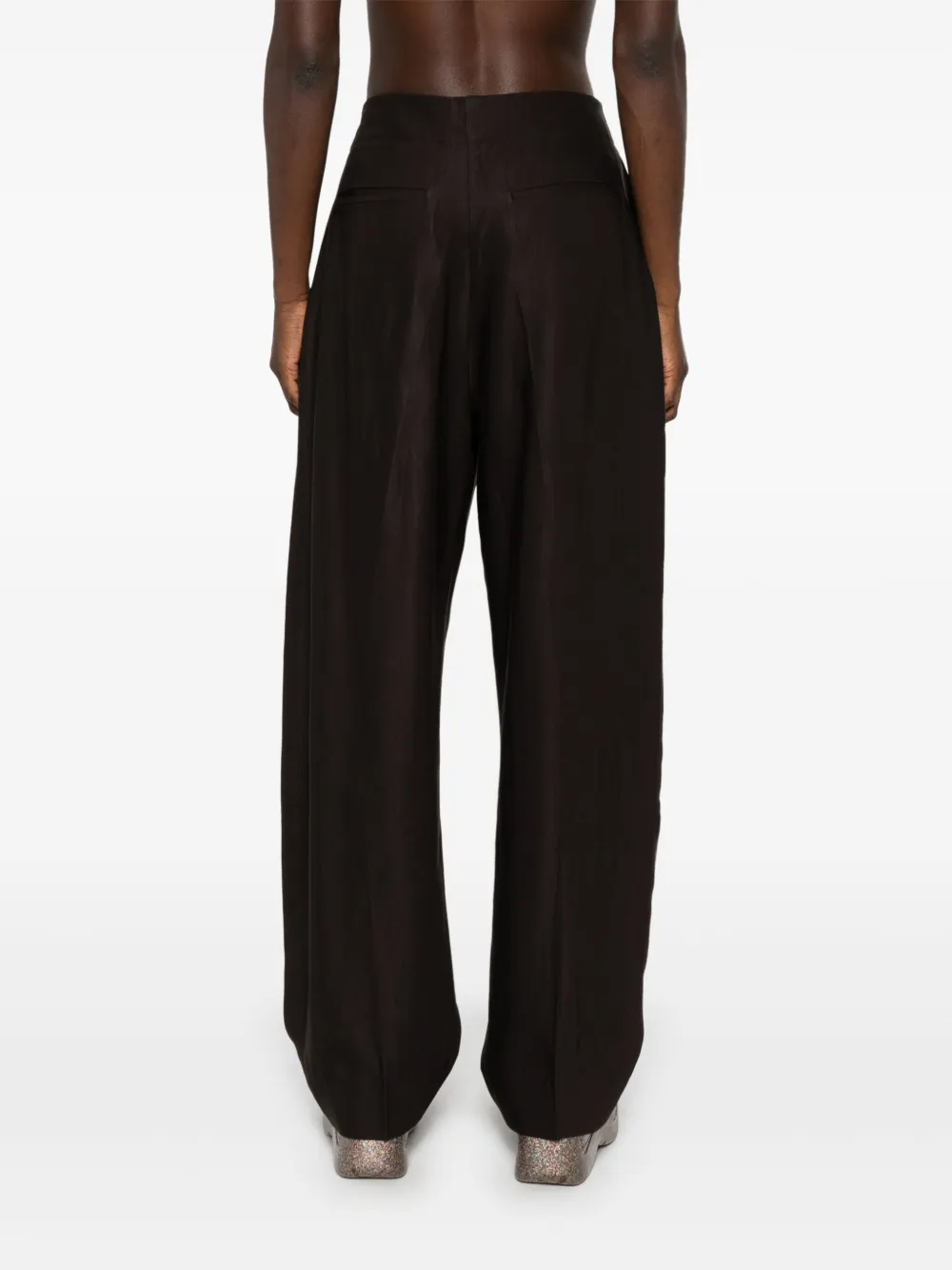 Studio Nicholson Leven broek Bruin