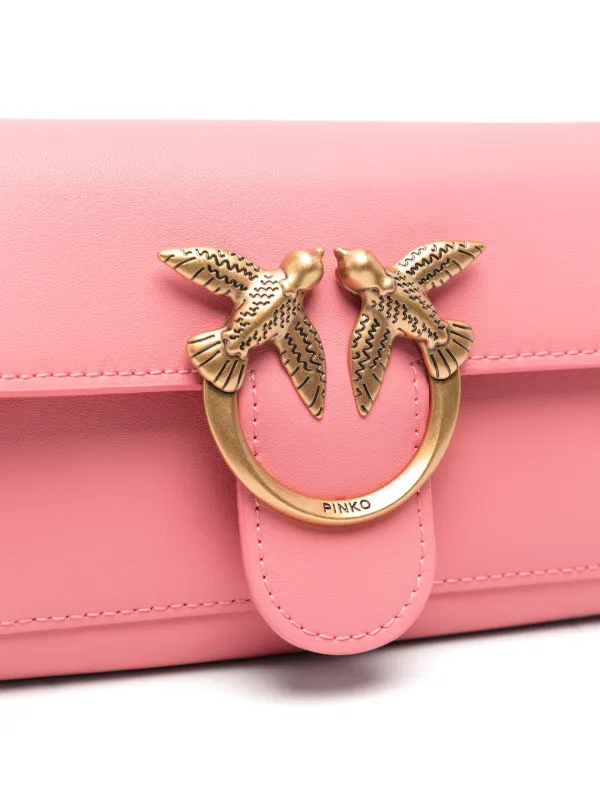 PINKO Love One Clutch Bag Pink FARFETCH IE