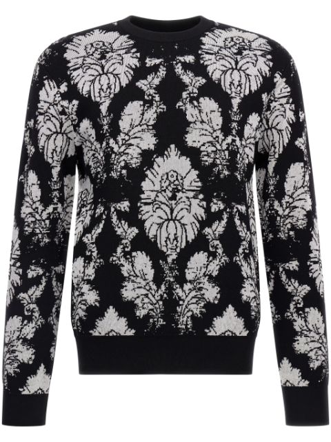 Roberto Cavalli Broccato print sweater