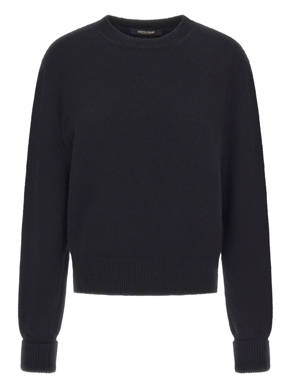 Roberto Cavalli rose-embellished wool sweater | Black | Image 1