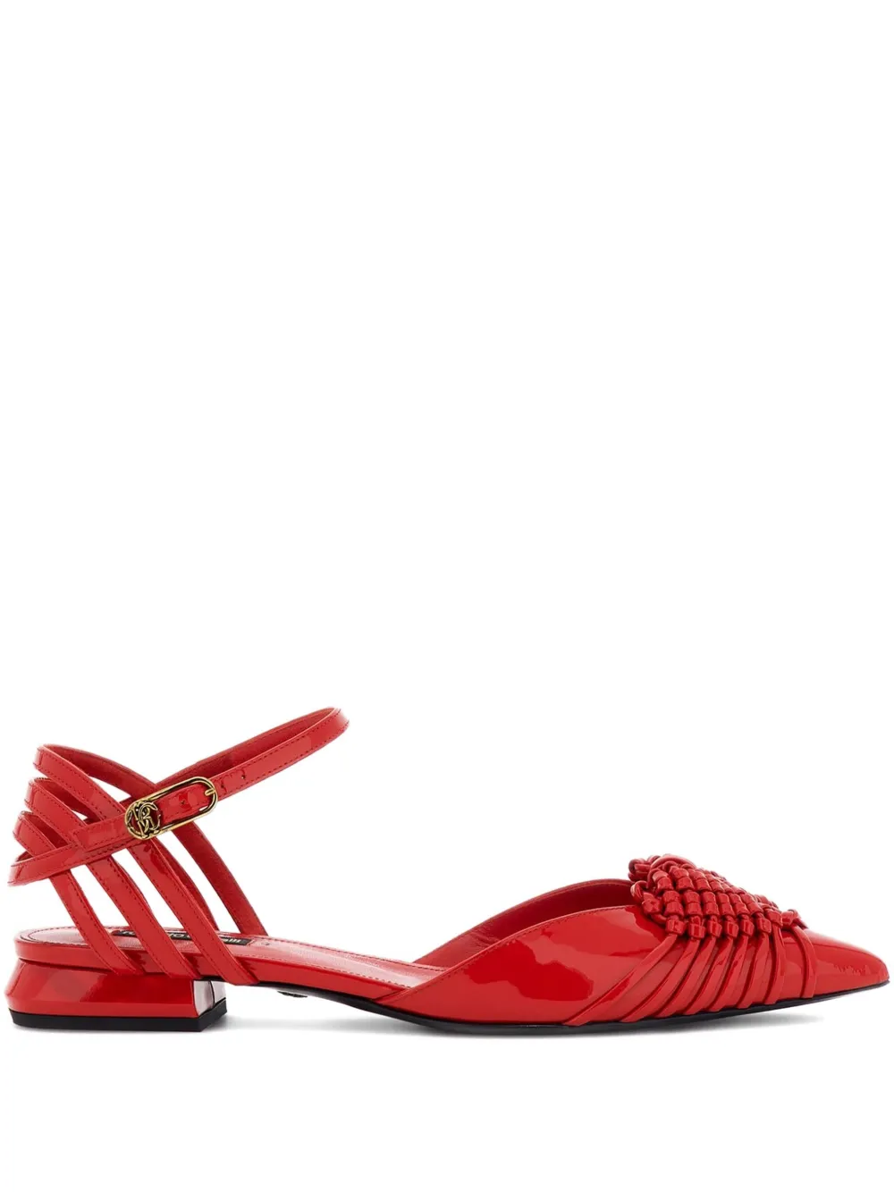 Roberto Cavalli woven sandals Red