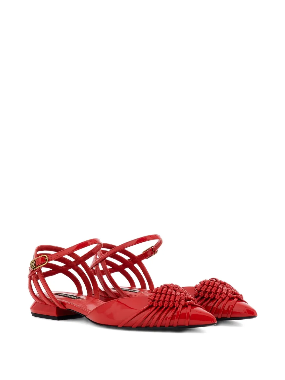 Roberto Cavalli woven sandals Red
