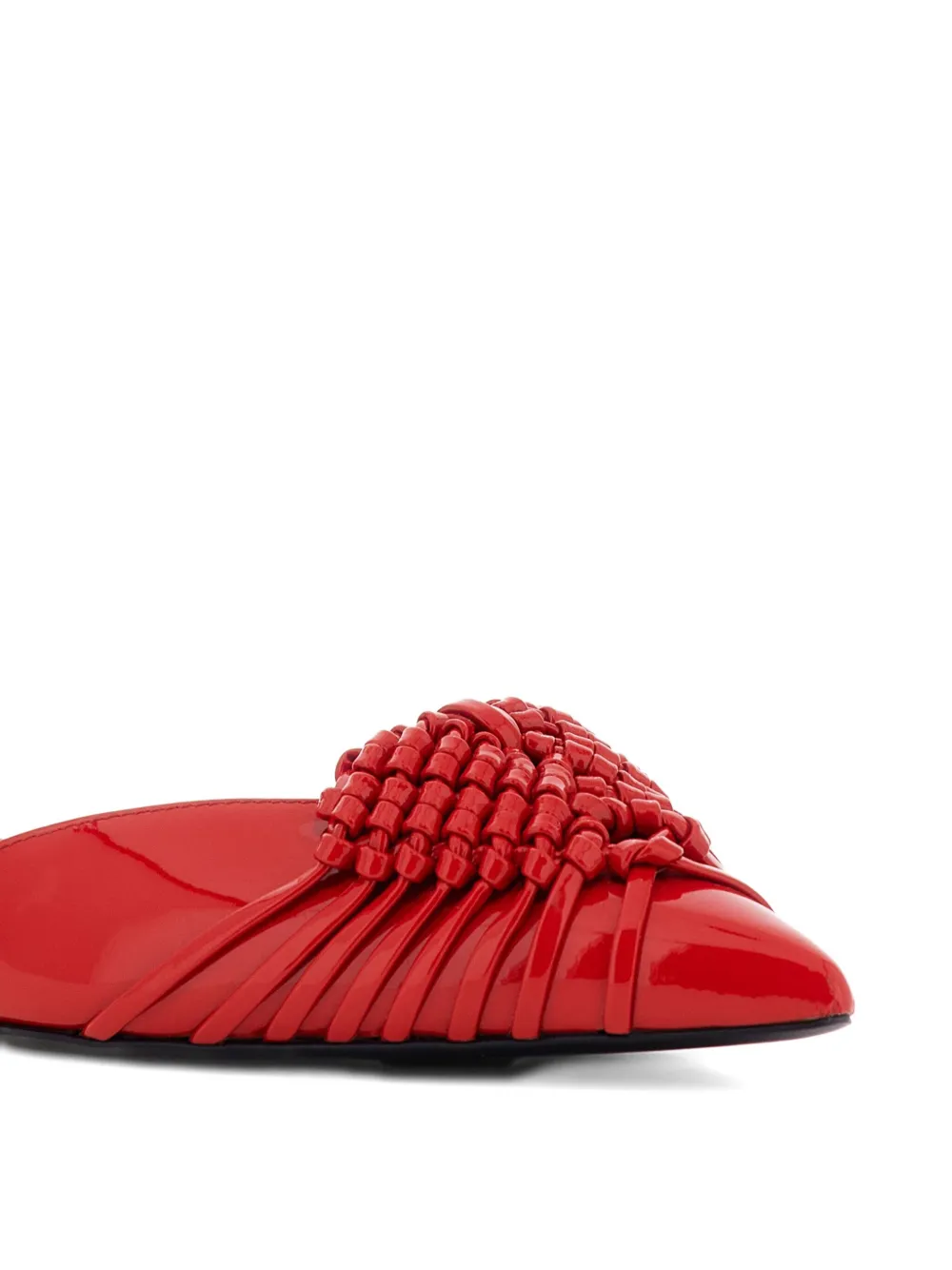 Roberto Cavalli woven sandals Red