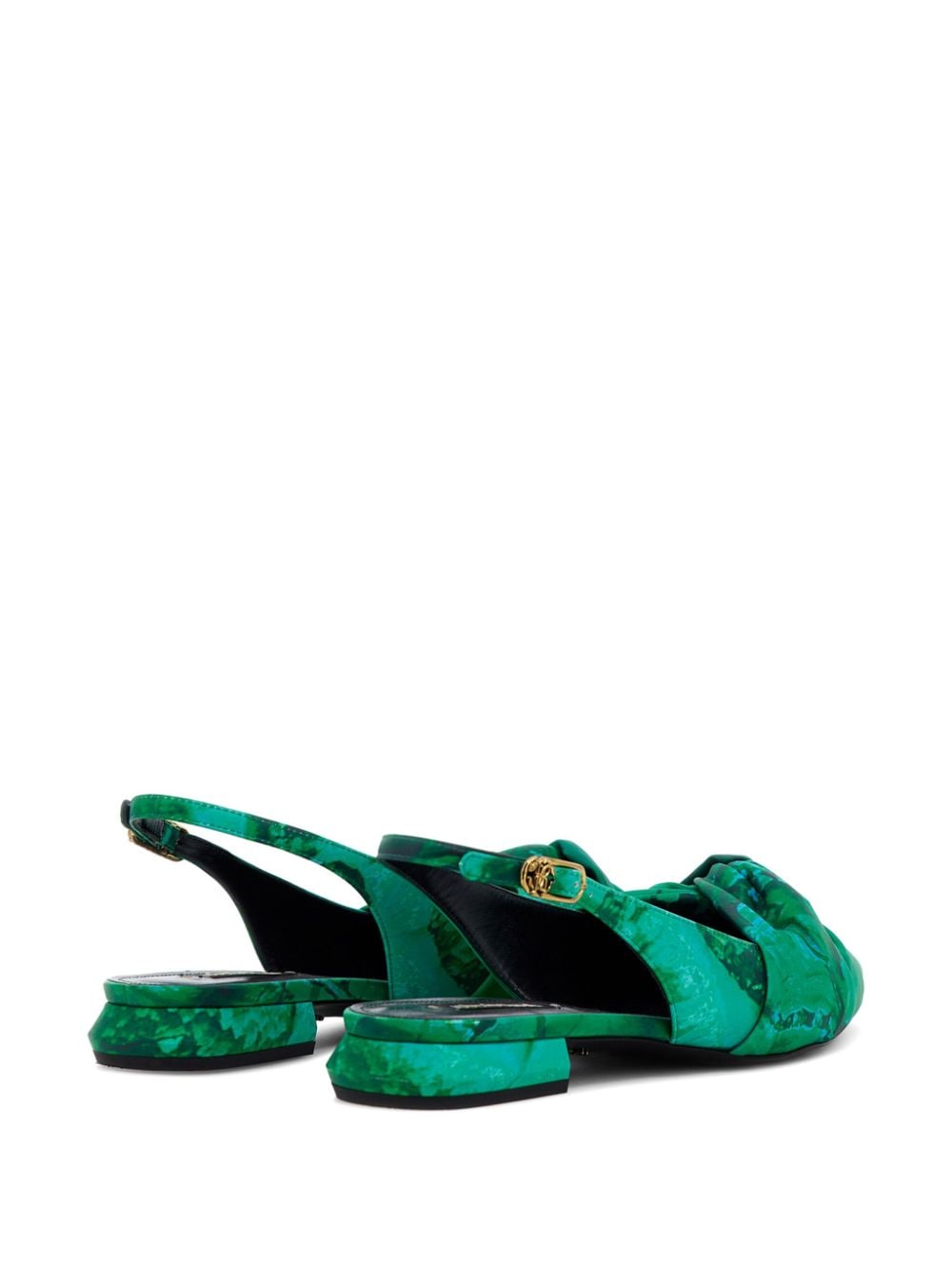 Shop Roberto Cavalli Le Pettegole Slingback Pumps In Green