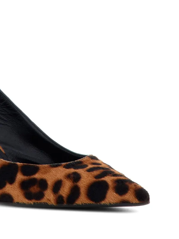 Roberto Cavalli leopard-print Slingback Pumps Brown FARFETCH PH