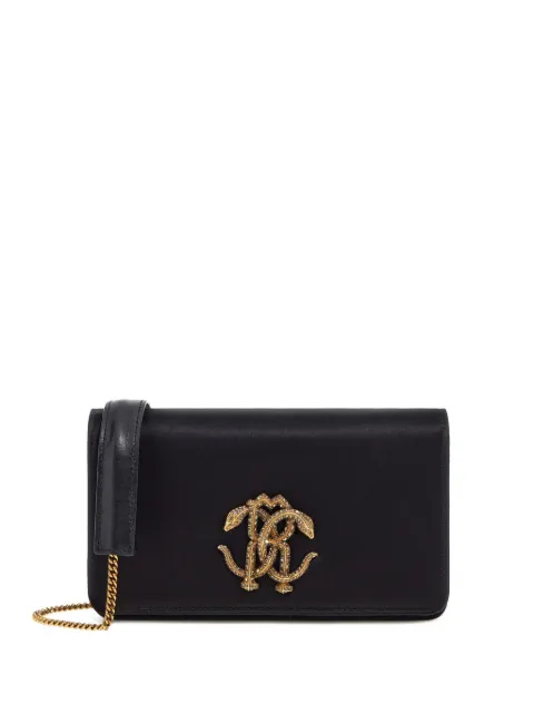 Roberto Cavalli Mirror Snake-plaque crossbody bag
