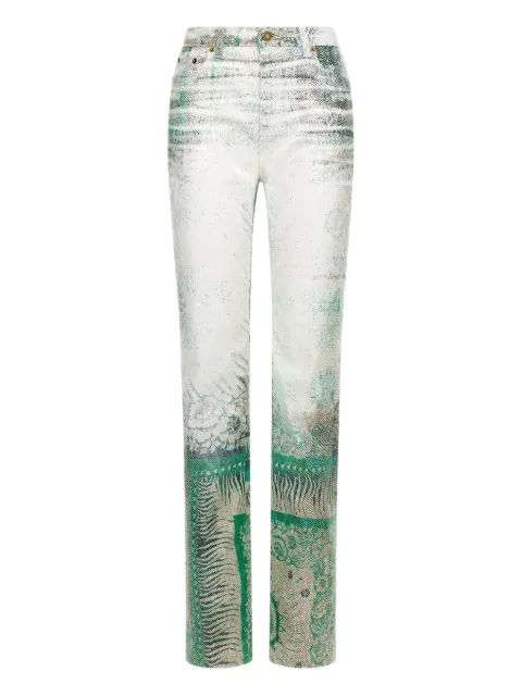 Roberto Cavalli jean à imprimé bandana