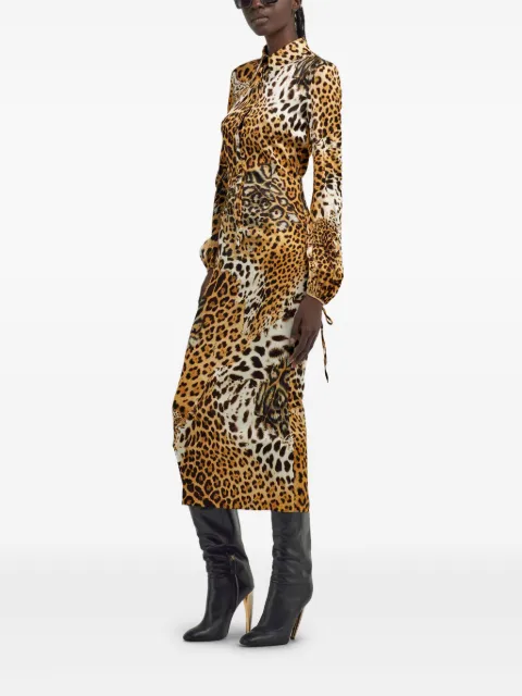 Roberto Cavalli leopard-print midi dress TKT124FQG34 - 3