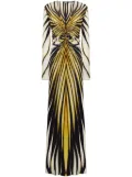 Roberto Cavalli Ray of Gold print maxi dress