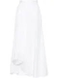 Alexander McQueen asymmetric flared midi skirt - White