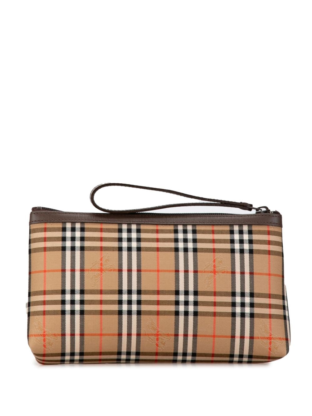 Burberry Pre-Owned 20th Century Haymarket Check Canvas clutch bag - Bruin