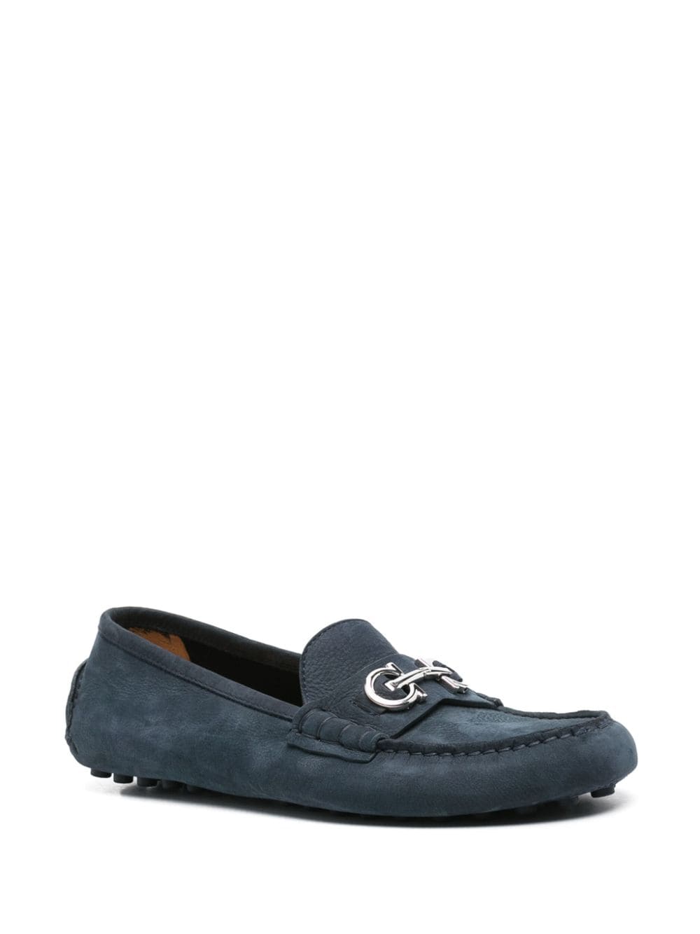 Ferragamo Loafers met Gancini-plakkaat - Blauw