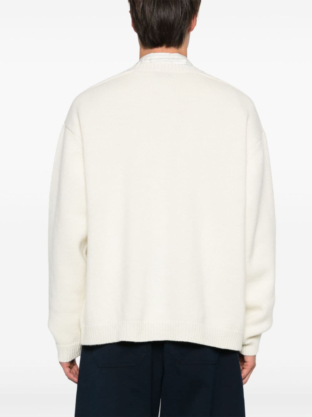 Shop Studio Nicholson Wool Sweater In Nude