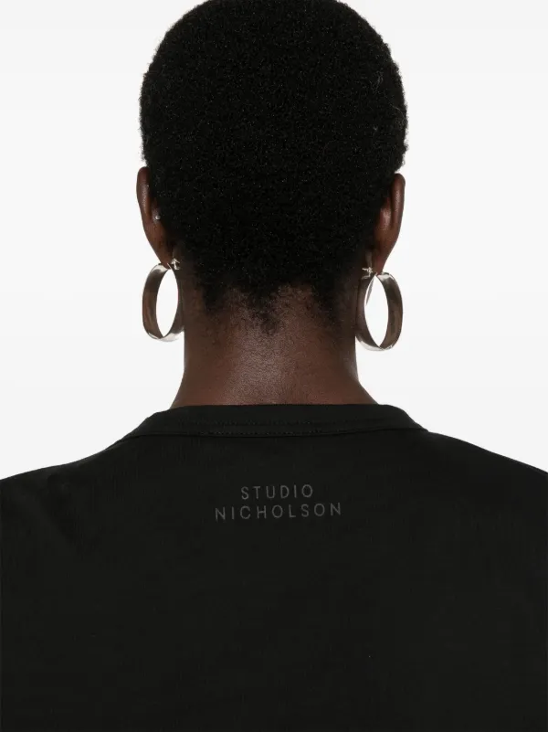 Studio Nicholson Loop T-shirt | Black | FARFETCH Studio Nicholson Loop T-shirt | Black | FARFETCH