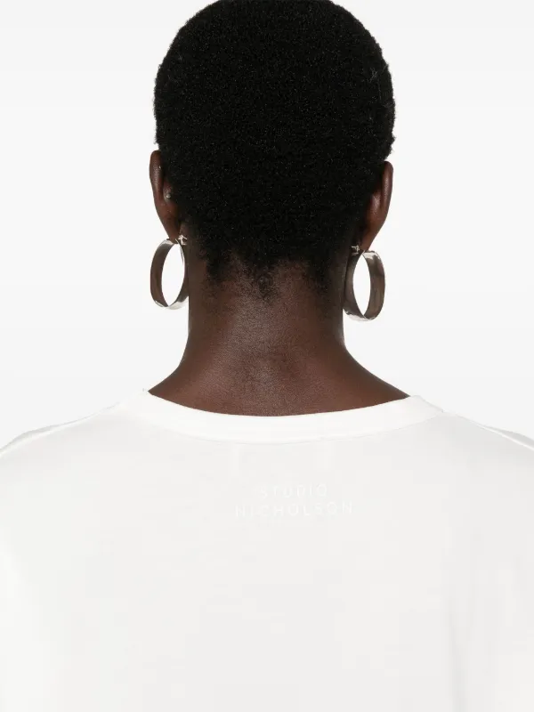 Studio Nicholson Loop T-shirt | White | FARFETCH Studio Nicholson Loop T-shirt | White | FARFETCH