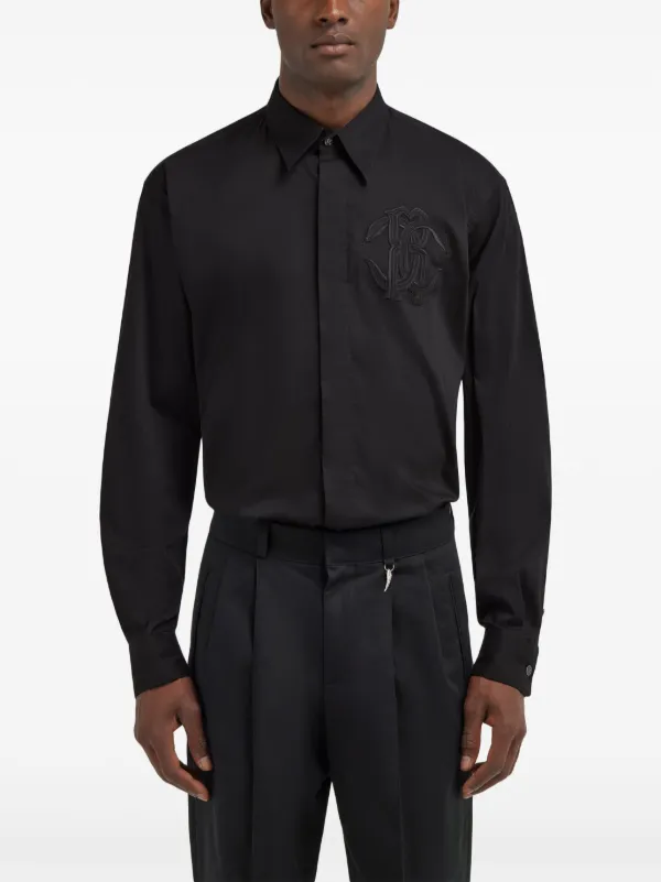 cavalli dress shirts Printed Long Sleeve Shirt