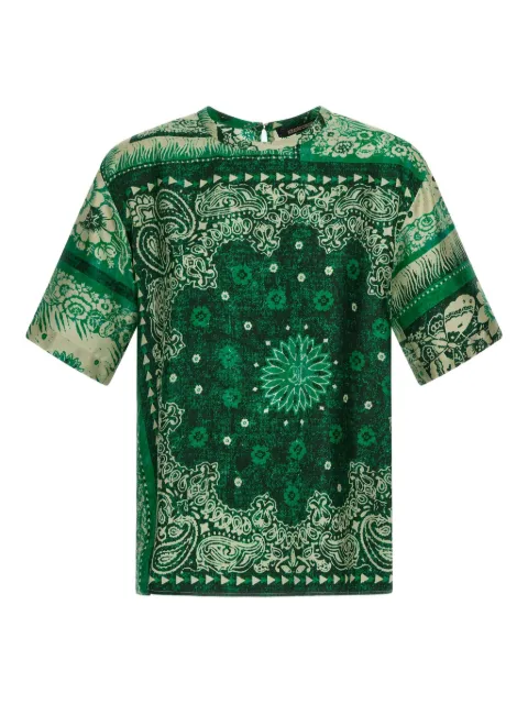 Roberto Cavalli bandana-print T-shirt