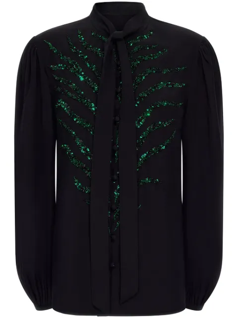 Roberto Cavalli sequin-embellished blouse