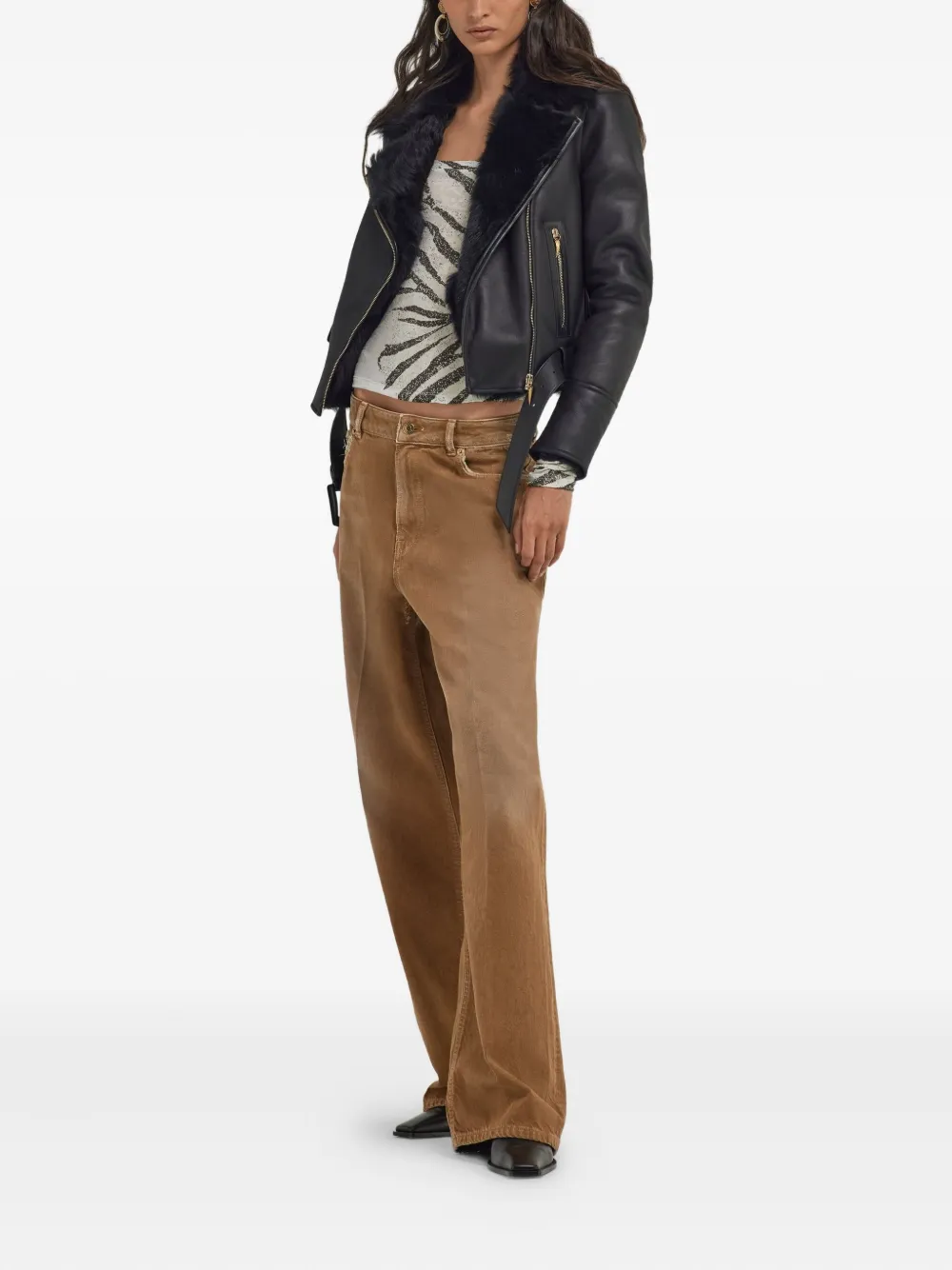 Roberto Cavalli shearling leather jacket | Leather Jackets | Image 2