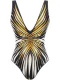 Roberto Cavalli Ray of Gold-print swimsuit