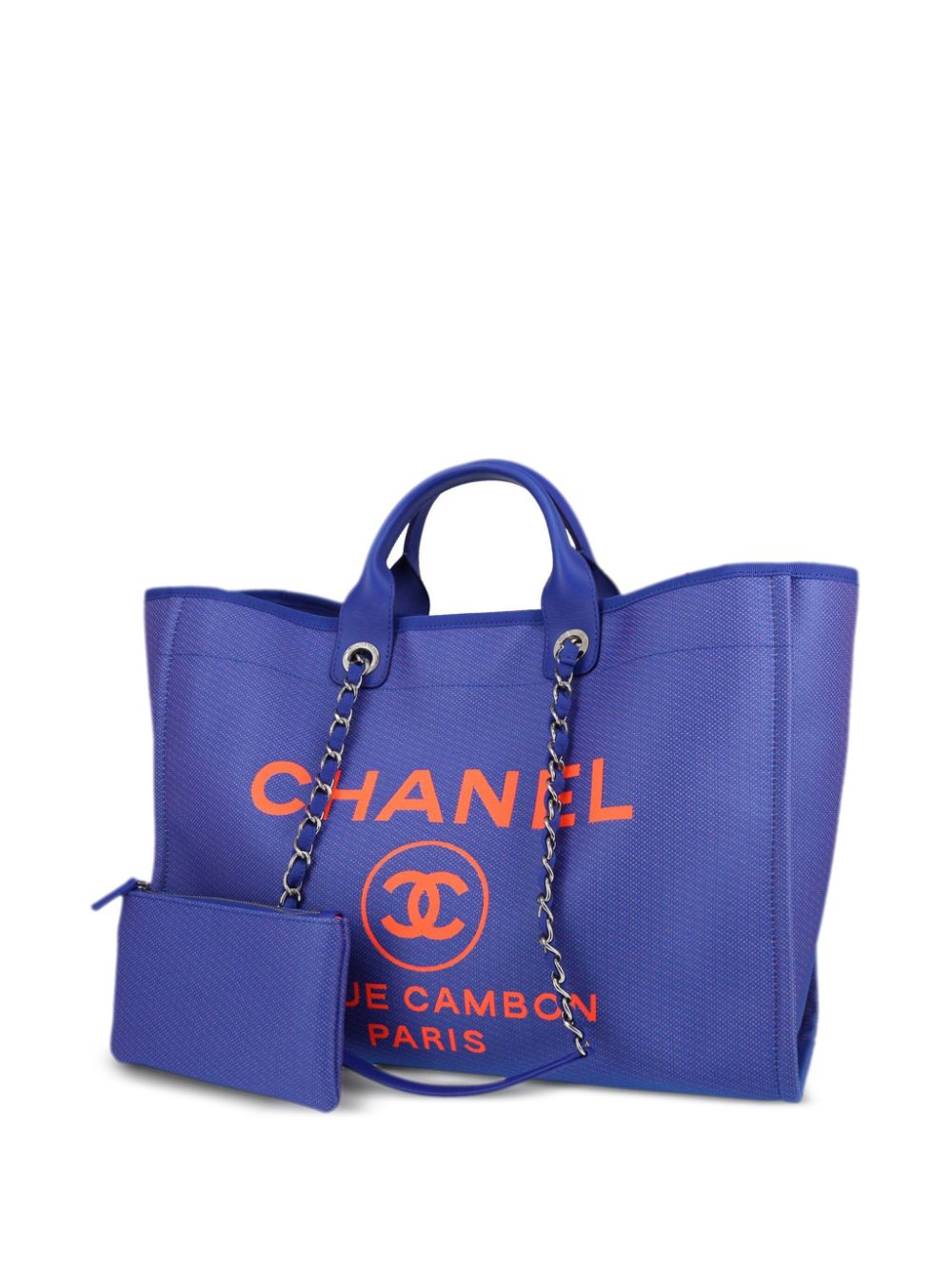 CHANEL Pre Owned Sac Cabas Deauville 2023 Bleu FARFETCH FR