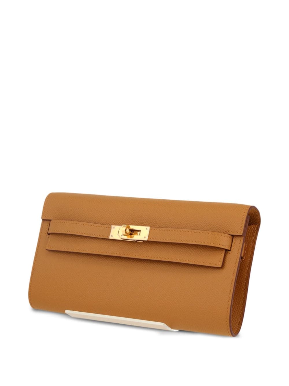 Pre-owned Hermes Kelly To Go Clutch In Brown