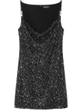 Versace leopard-print mini dress - Black
