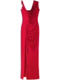 Versace Medusa '95 draped gown - Red