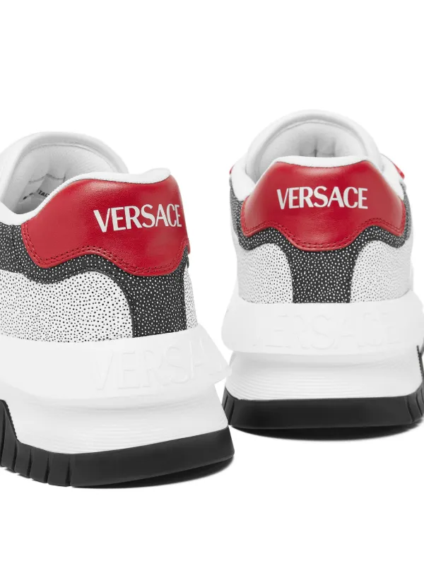 スニーカー VERSACE White Leather Odissea Sneakers Versace Odissea Leather Sneakers | White | FARFETCH