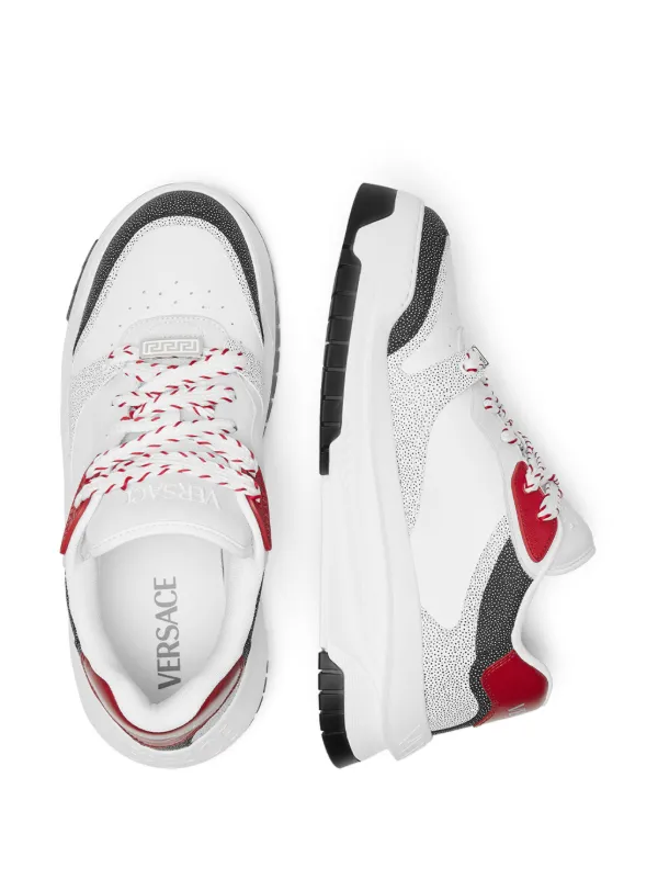 スニーカー VERSACE White Leather Odissea Sneakers Versace Odissea Leather Sneakers | White | FARFETCH