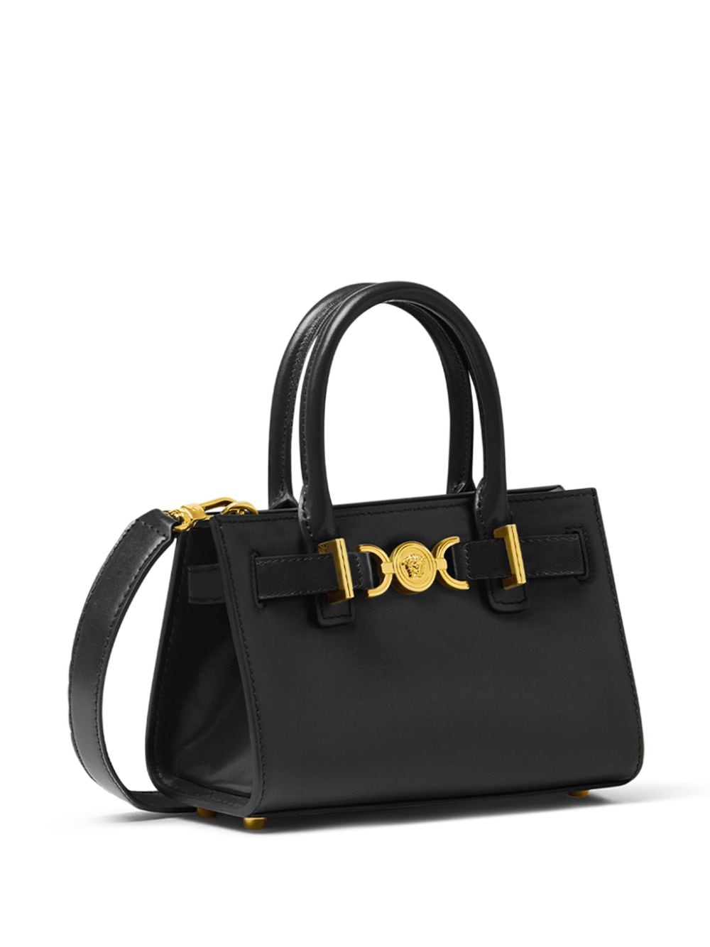 Shop Versace Mini Medusa 95 Tote Bag In Black