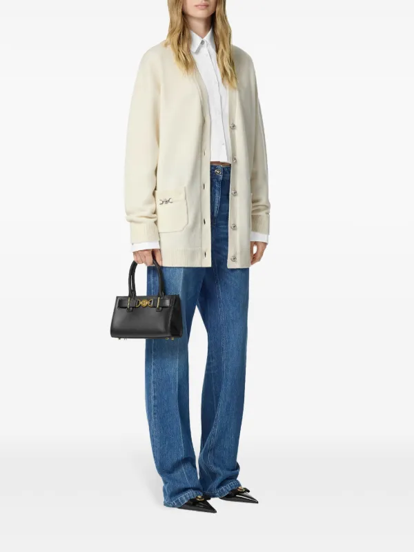 Versace オーバーサイズ カーディガン | ホワイト | FARFETCH JP