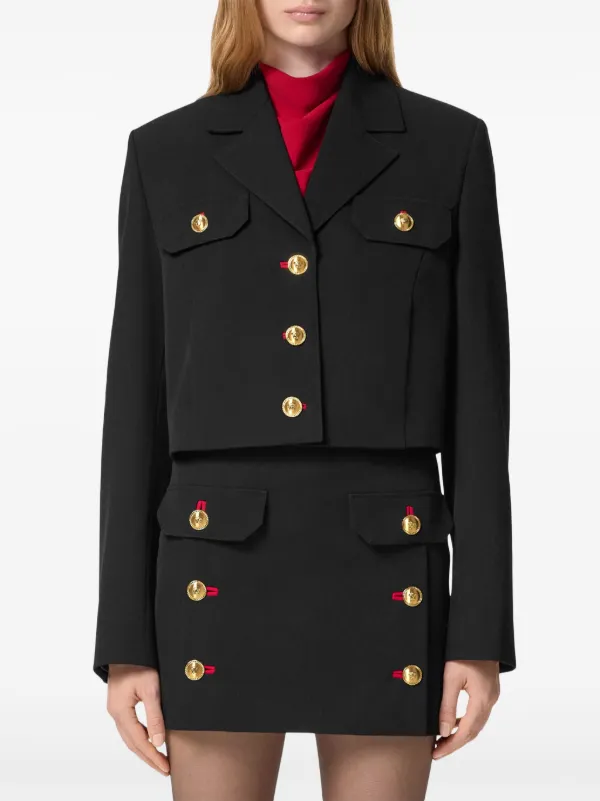 Versace Uniform クロップド ジャケット | ブラック | FARFETCH JP