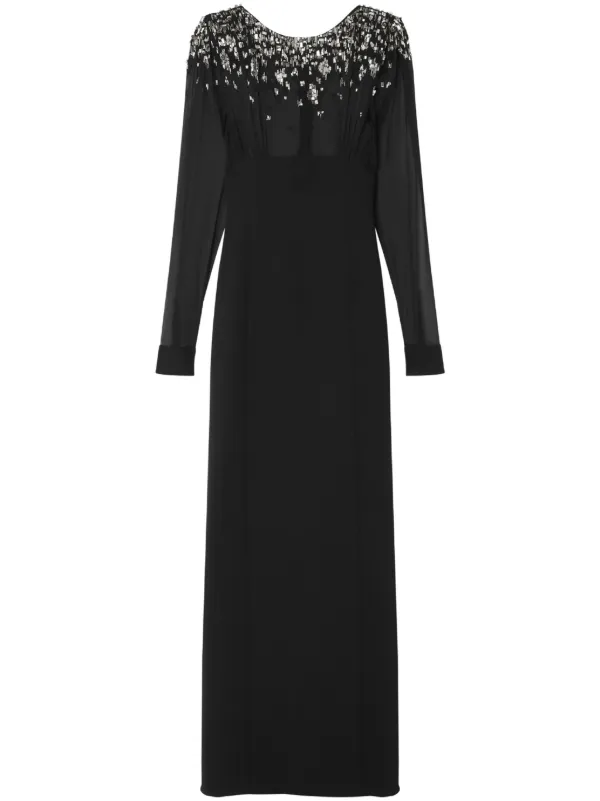 【関税＆送料込み】Versace Dress Clothing Versace chainmail-effect Dress | Silver | FARFETCH