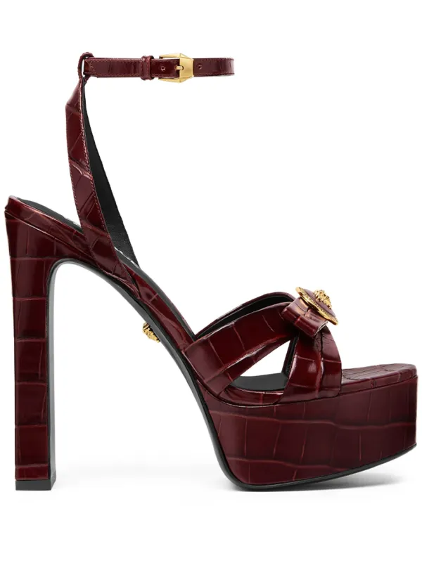 Red versace sandals online