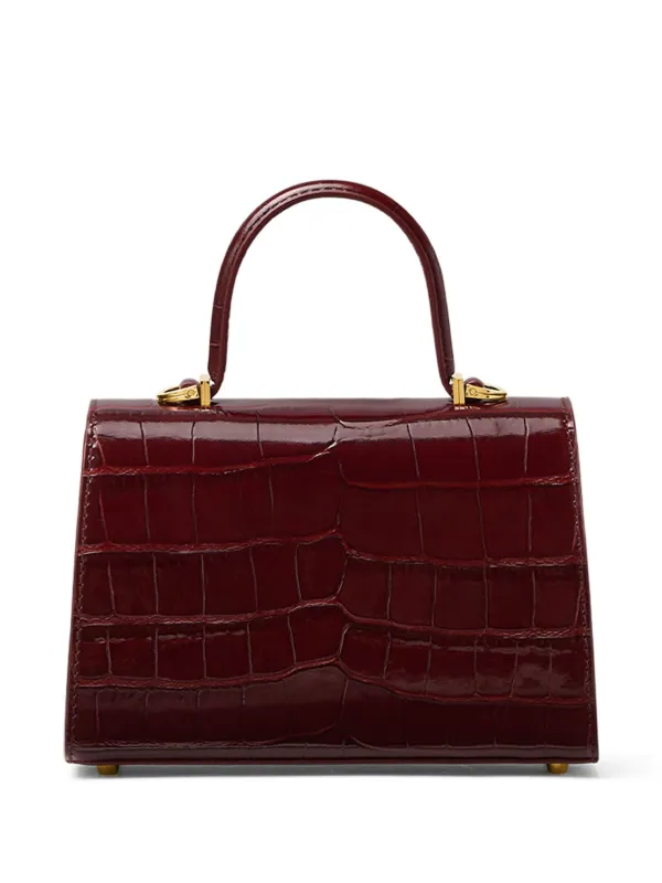 Versace Small Medusa '95 croc-effect Tote Bag | Red | FARFETCH