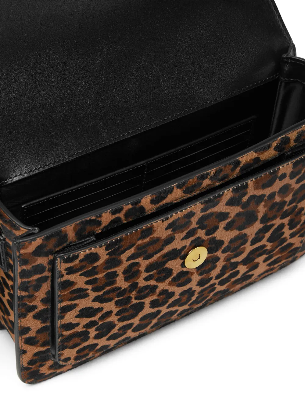 Versace Leopard Print Messenger Bag Brown Farfetch