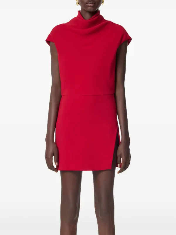 ワンピース VERSACE Women Mid Skirts 10175251A12270 2RB80 red Versace Draped front-slit Mini Dress | Red | FARFETCH